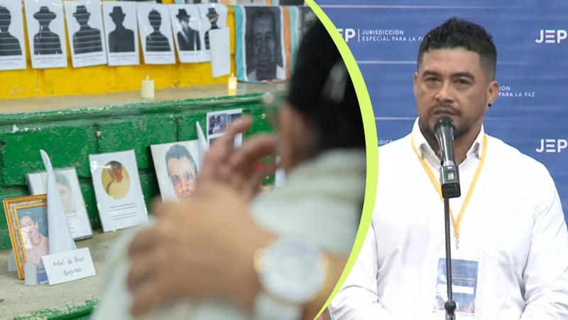 Exmilitares revelan detalles de falsos positivos durante audiencia de la JEP en Granada.