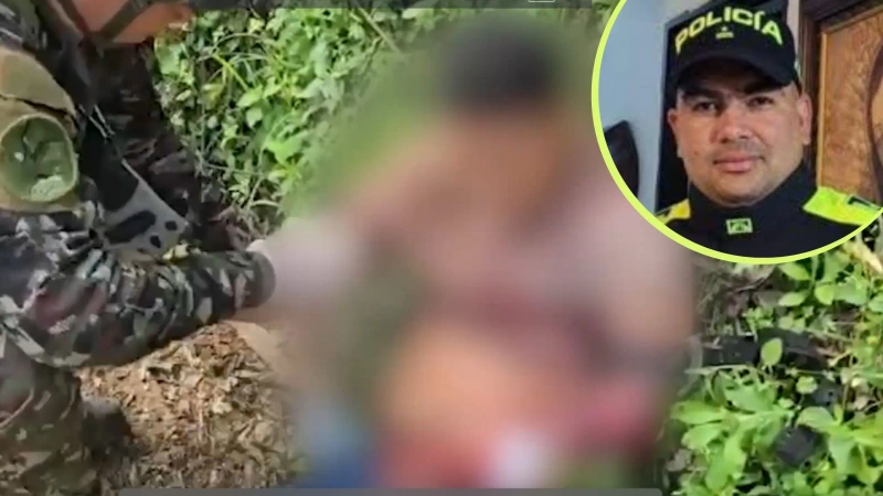 Este fue el momento de la captura de alias Pablo durante el operativo del Ejército en Andes. En la imagen de detalle, el subintendente Dayron Londoño Tuesta, por cuyo asesinato había una orden judicial contra Pablo.