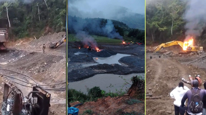 Tensión en Urrao por operativo contra minería ilegal que dejó a campesinos atrapados en el fuego cruzado