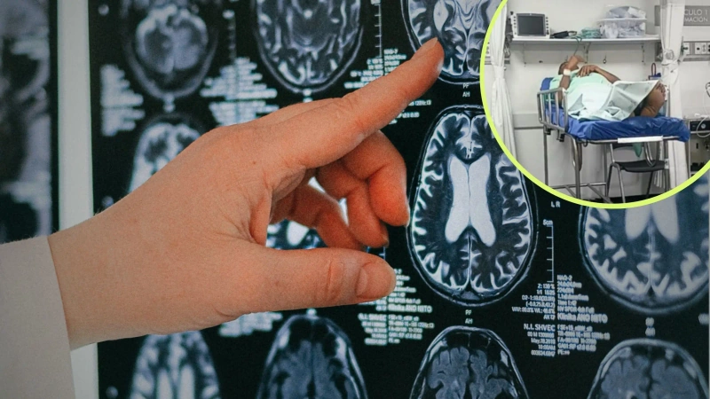 Germán Darío Vargas (detalle en la foto) casi muere por una hemorragia cerebral y denuncia "negligencia" de Sura.