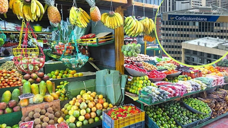 En general alimentos de una plaza de mercado y en detalle, la entidad que realizó el estudio.