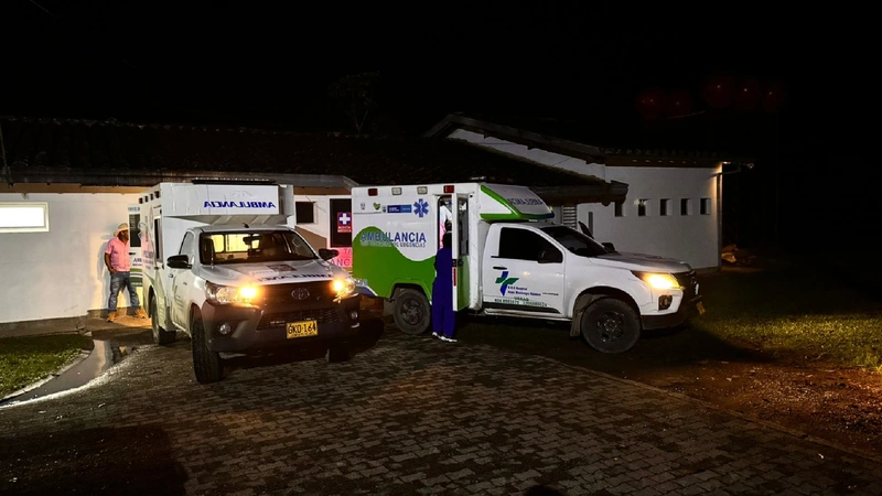 Los heridos en el tiroteo que se registró en Urrao se recuperan el hospital del municipio. Autoridades investigan el caso. Foto: Cortesía