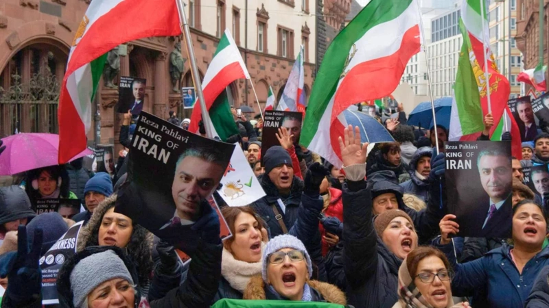 Fotografía de las manifestaciones en Irán. Foto: internet.
