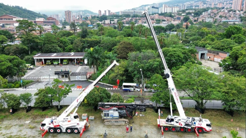 Las obras del Metro de la 80 traerán nuevos cambios en la movilidad del norte de Medellín. Foto: Cortesía.