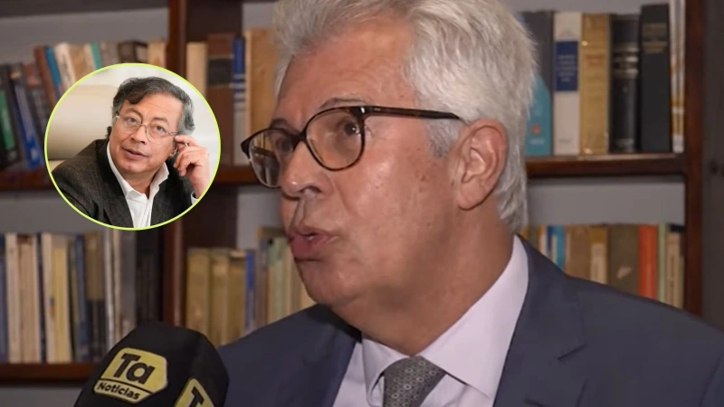 Jaime Arrubla, exmagistrado, y Gustavo Petro.