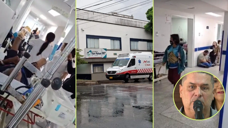 La crisis del hopital San rafael de Itagüí ha llevado a que no tengan ni con qué pagarle al personal. Los pacientes son los más afectados. Fotos: Denuncias Antioquia