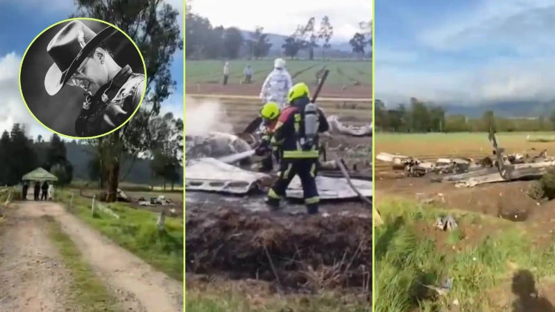 Un equipo interdisciplinario se encuentra recopilando evidencias para determinar las causas del accidente en el que murió Yeison Jiménez y 5 personas más. Foto: Screenshot