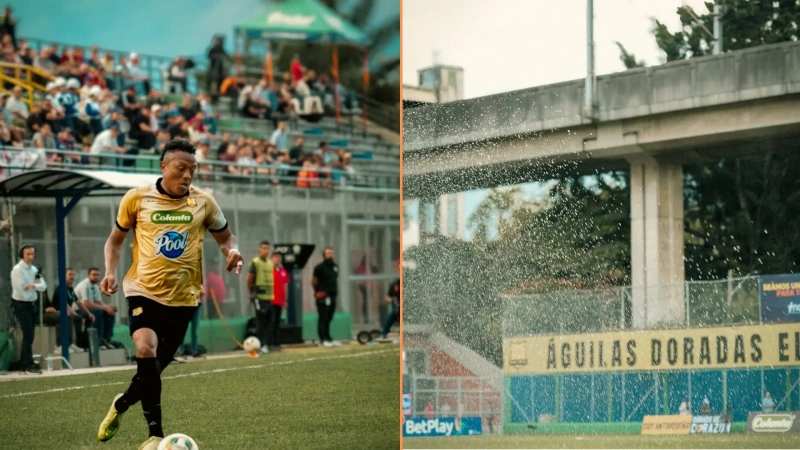 Águilas Doradas jugó su primer partido en el estadio Cincuentenario, de Medellín. Foto: @aguilasdoradasr.