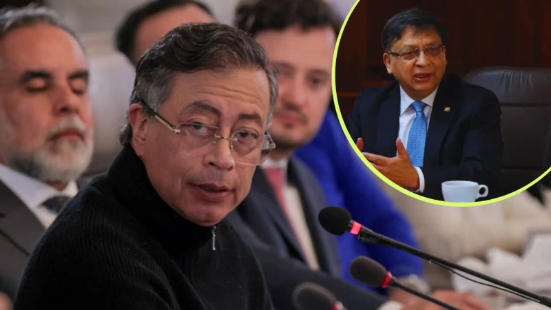 Gustavo Petro y Jorge Enrique Ibáñez.
