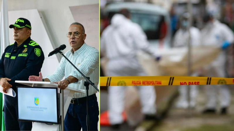 Reducción de homicidios en Antioquia 2025