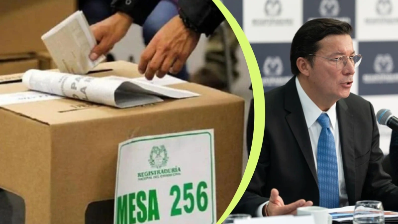 El registrador nacional, Hernán Penagos, advirtió sobre riesgo de seguridad en 312 municipios del país. Foto: cortesía.