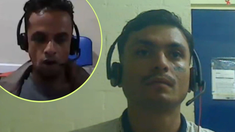 En la imagen principal, Juan Pablo Tobón Álvarez, alias Reblujo. En la foto de detalle aparece Juan Manuel Lora Quiroz, alias Lora.