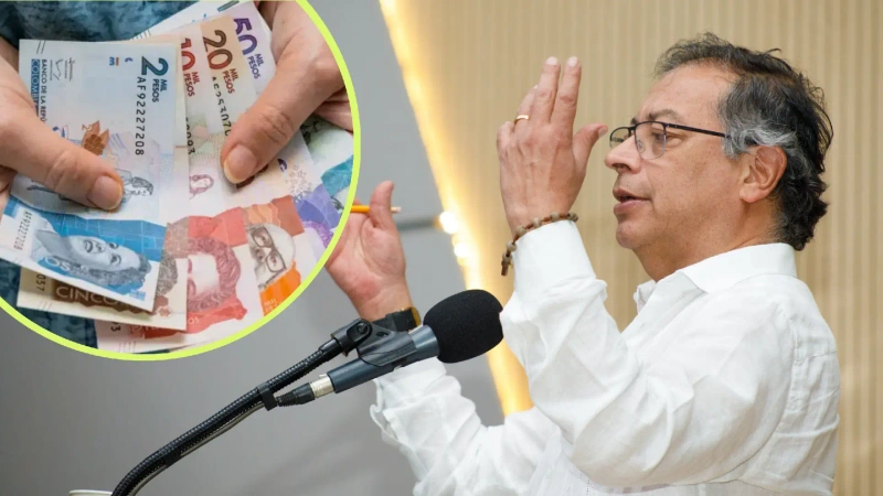 El presidente Gustavo Petro decretó un aumento del 23 % en el salario mímino. Foto: Cortesía