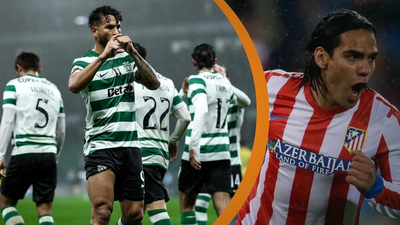 25 goles y seis asistencias son los números que registra Luis Javier Suárez en la presente temporada. Imágenes de Sporting CP y Noticias RCN.