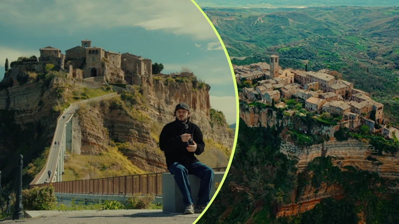 Así es la ciudad italiana que va a desaparecer. Fotos: Capturas de pantalla del canal de YouTube JEP.