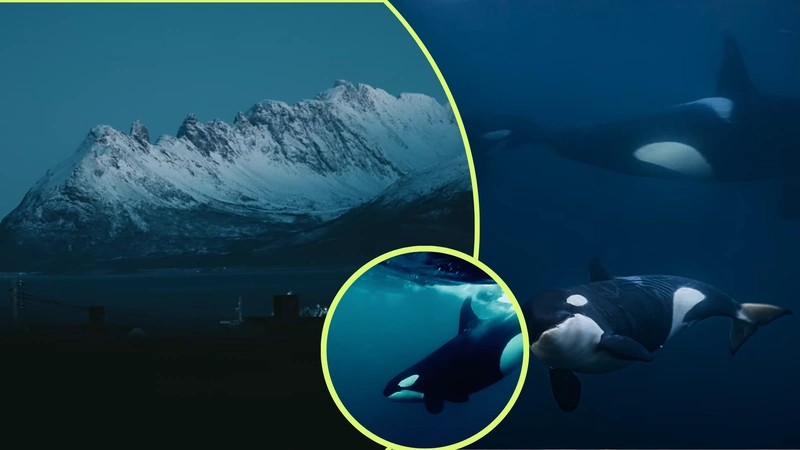 Así es nadar con las orcas. Capturas de pantalla del canal de YouTube de Lethal Crysis.