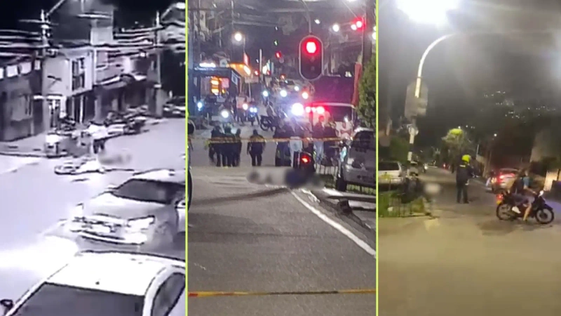 En el intercambio de disparos uno de los presuntos delincuentes fue abatido y el otro capturado. Foto y videos: Denuncias Antioquia