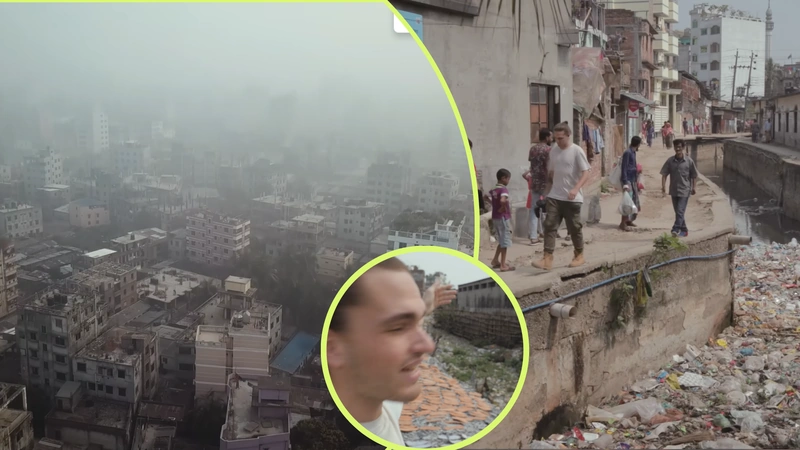 Así viven las personas de Bangladés en medio de la contaminación. Capturas de pantalla del canal de Lethal Crysis.