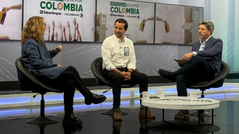 El precandidato presidencial David Luna estuvo en Antioquia Vota por Colombia. Foto: TANoticias