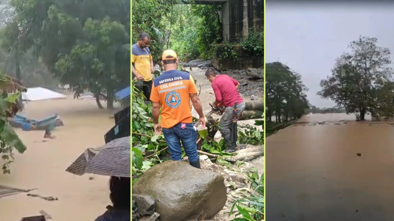 Zonas de Antioquia afectadas por las recientes lluvias