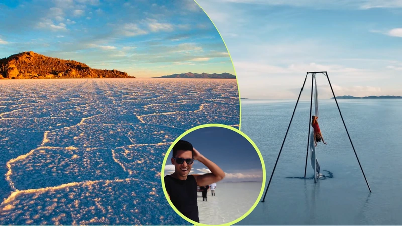 Conoce este paraíso boliviano aquí. Fotos: Salar de Uyuni, captura de pantalla del canal de Gastón Luna.