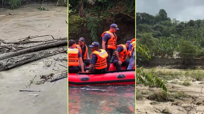 Tragedia en Turbo: hallan cuerpo de mujer que cayó al río Currulao, continúa búsqueda de su nieta