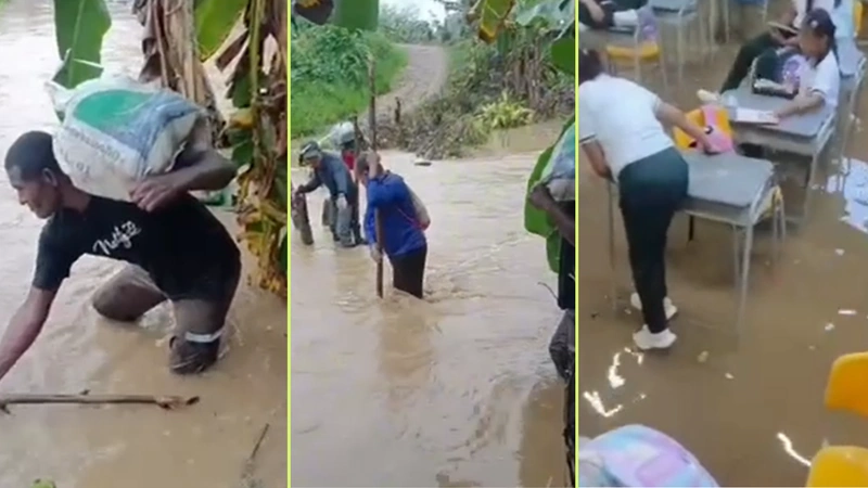 Norte de Urabá enfrenta fuertes lluvias y Necoclí declara alerta roja