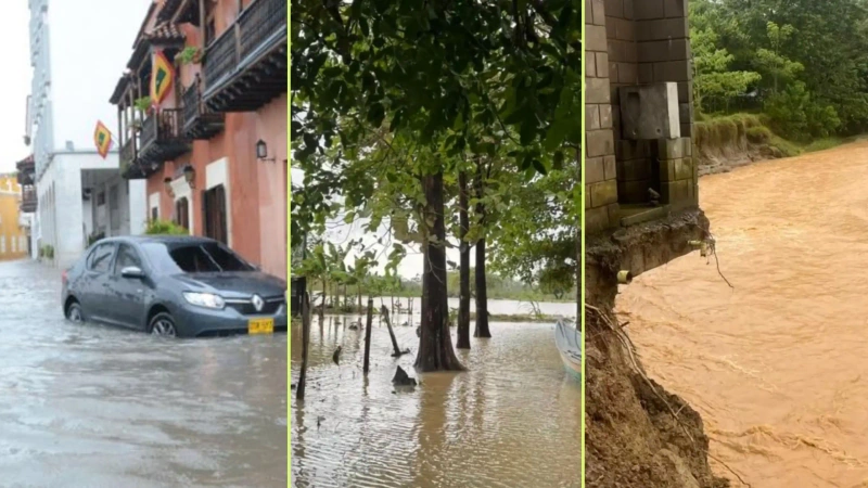 Las lluvias han ocasionado emergencias en varias zonas del país, Antioquia, Cartagena y Montería están entre las más afectadas. Foto: cortesía.