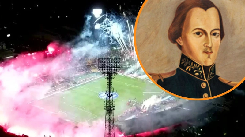 Atanasio Girardot fue un importante general en la época de la independencia de Colombia y el máximo escenario de los antioqueños lleva su nombre. Tomado de Win Sports y www.santafedeantioquia.com.co.
