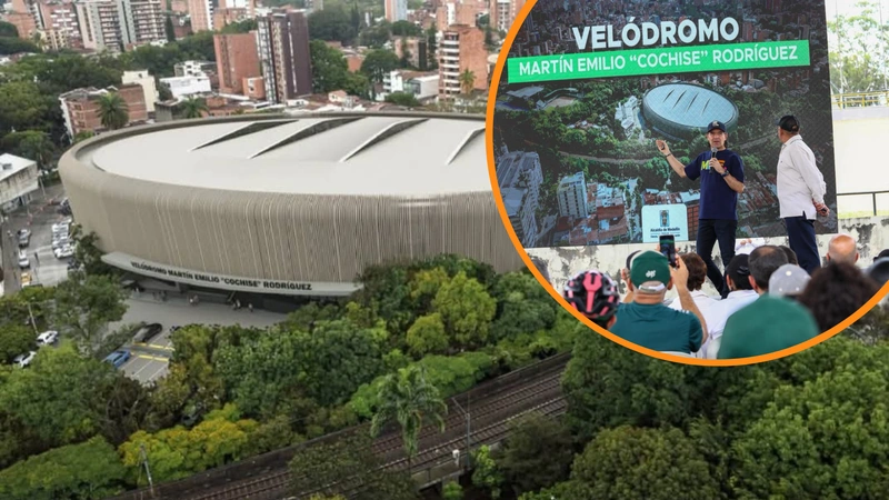 Las obras en el velódromo Martín Emilio Cochise Rodríguez serían entregadas en noviembre del 2027. Tomado de INDER Medellín.