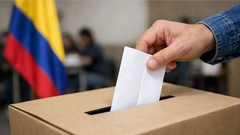 Ilustración sobre las votaciones de este 8 de marzo en Colombia. Foto: internet.