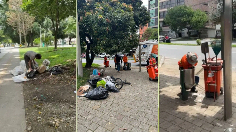 Hay preocupación (ver detalle en la foto), por el aumento de basuras en Medellín.