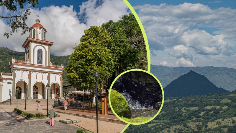 Es conocido por ser hogar del organal más grande de Colombia, alimentado por el Río San Antonio. Foto: Antioquia es Mágica y captura de pantalla programa Antioquia Asombrosa de Teleantioquia