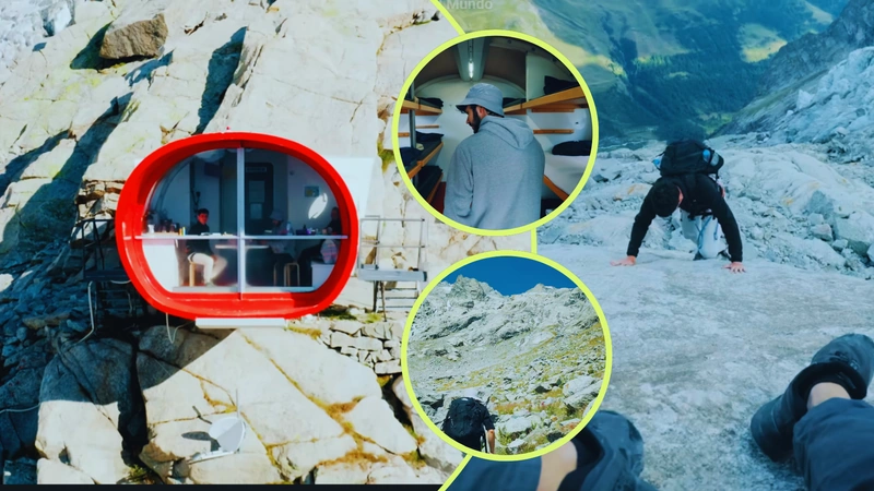 Conozca este refugio extremo de los Alpes italianos. Captura de pantalla del canal de YouTube Jep.