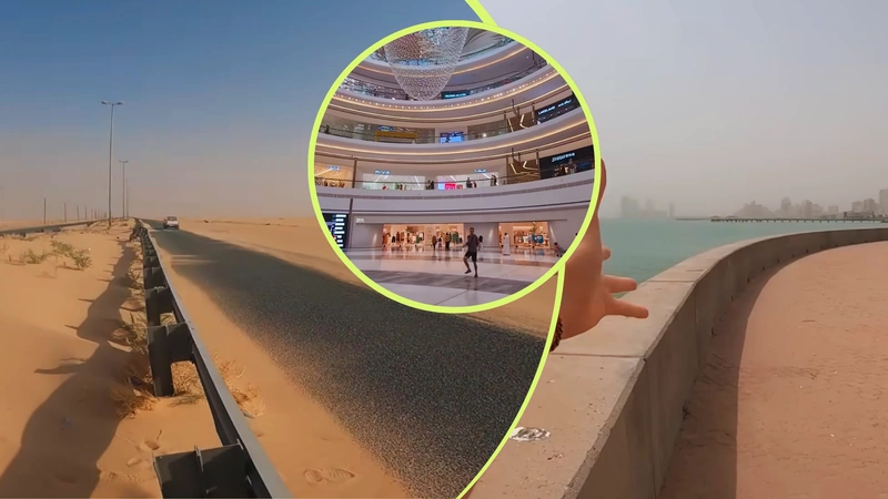 En Kuwait toca vivir con aire acondicionado. Capturas de pantalla del canal de YouTube Ramilla de Aventura.