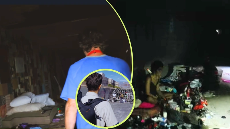 Así viven las personas debajo de los hoteles y casinos de Las Vegas: Capturas de pantalla de los canales Los Documentales de Ruhi Çenet y Clavero.