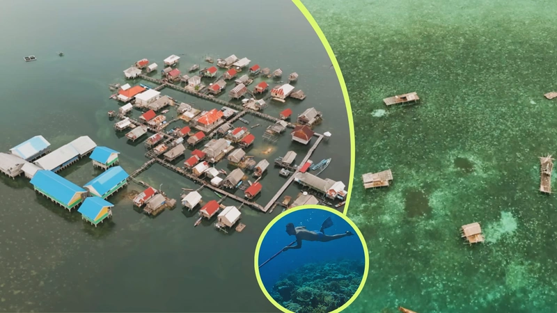 Así viven los Bajau. Capturas de pantalla del canal de YouTube de Lethal Crysis.
