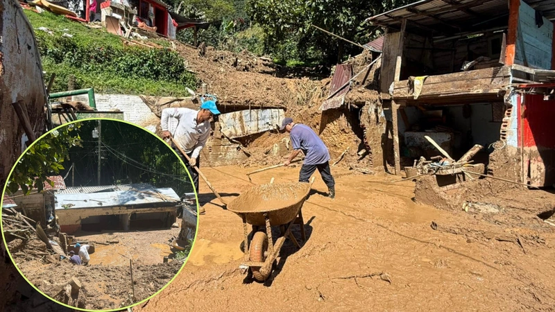 Avalancha en zona rural de Andes arrasó viviendas durante la madrugada