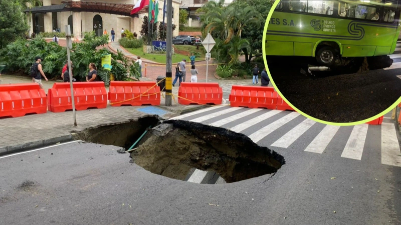La emergencia impactó de forma directa la movilidad en el sur del Valle de Aburrá. Foto: Yuliana Suaza / Teleantioquia y cortesía.