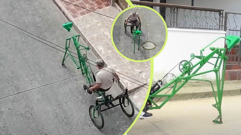 El diseño de este vehículo destaca por una estructura articulada que recuerda visualmente a una mantis religiosa Fotos: captura de pantalla Foto del perfil de globalat.video
