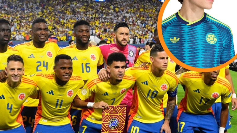 La Selección Colombia podría estrenar la nueva camiseta alternativa en los partidos amistosos de marzo. Tomado de FCF y Esvaphane.