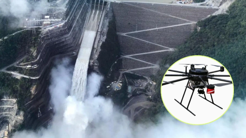 Con drones multirrotor, tipo octocóptero industrial de 8 motores se pretendía realizar atentado terrorista. Foto: Archivo particular