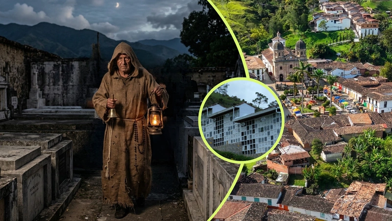 Estas son las costumbres de este pueblo antioqueño. Captura de pantalla de video del canal de YouTube Isa por ahí e imagen generada con inteligencia artificial.