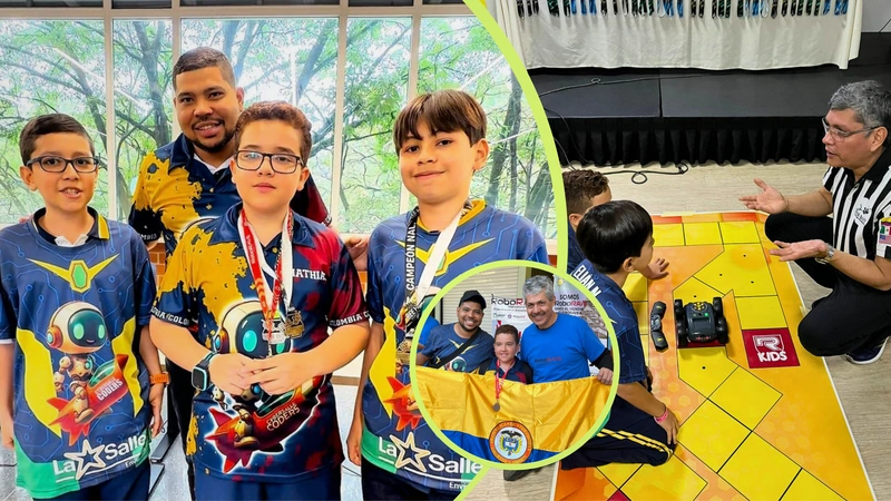 Estos tres jóvenes buscan el apoyo que les permita llegar a Japón y demostrar su talento en uno de los campeonatos de robótica más importantes del mundo Fotos: Cortesía