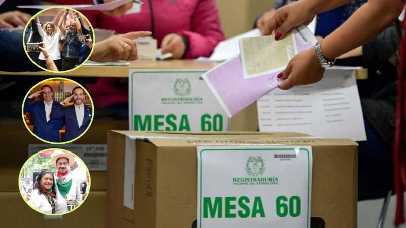 Perfiles de las fórmulas vicepresidenciales para las elecciones de Colombia 2026.