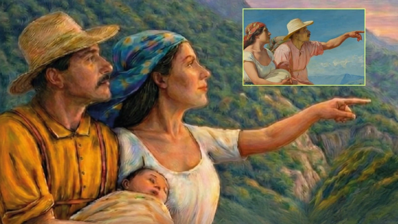 El cambio más significativo en la nueva imagen es que ahora es la mujer quien señala el horizonte. Según explicó el mandatario en Teleantioquia, esta decisión responde a la convicción de que las mujeres han sido fundamentales en la historia de Antioquia y en la consolidación del departamento. Foto: Cortesía Gobernación de Antioquia