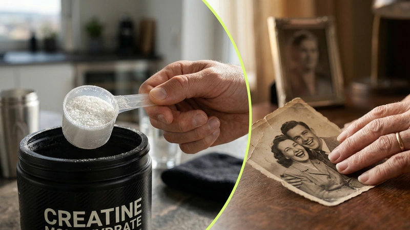 La creatina y su función en la prevención del Alzheimer. Imagen generada con inteligencia artificial.