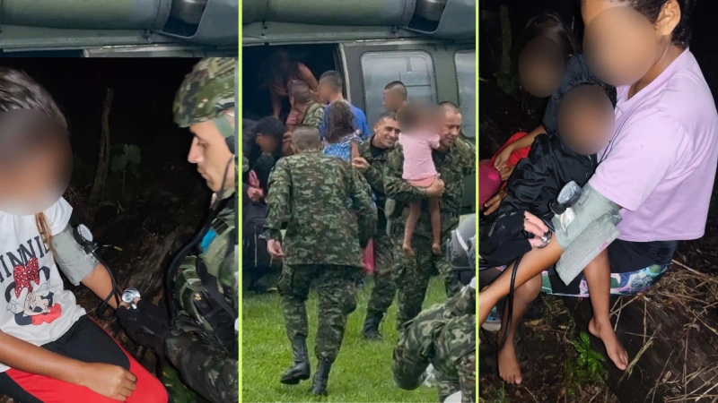 El rescate de cinco menores en Caquetá revela el aumento del reclutamiento infantil en Colombia. Foto: Cortesía.