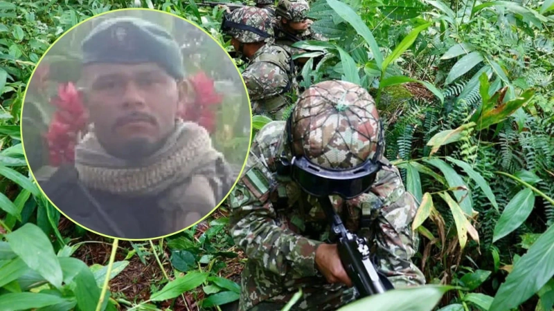 Alias 'Ramiro', cabecilla del frente 18 de las disidencias de las Farc le declaró la guerra a alias 'Calarcá' al aliarse con 'Iván Mordisco'. Foto: Cortesía y archivo