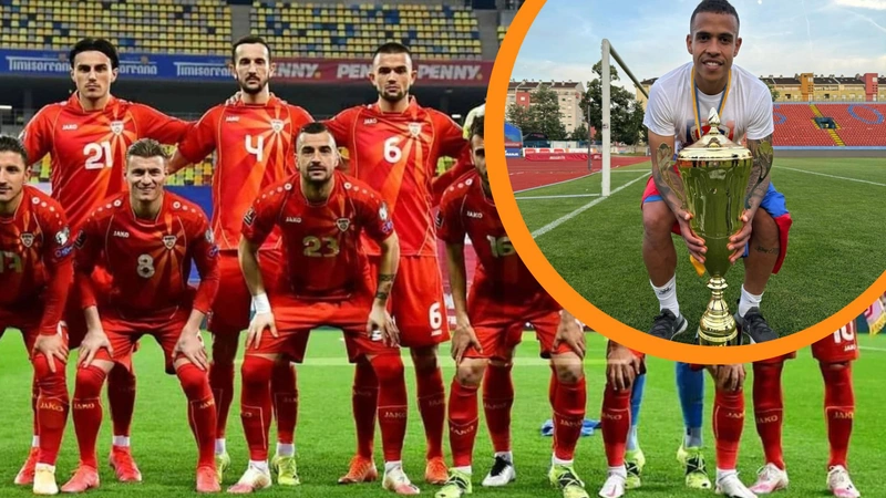 Sebastián Herrera, futbolista antioqueño convocado por la selección de Macedonia del Norte para repechaje europeo al Mundial. FOTO: cortesía okdiario.com